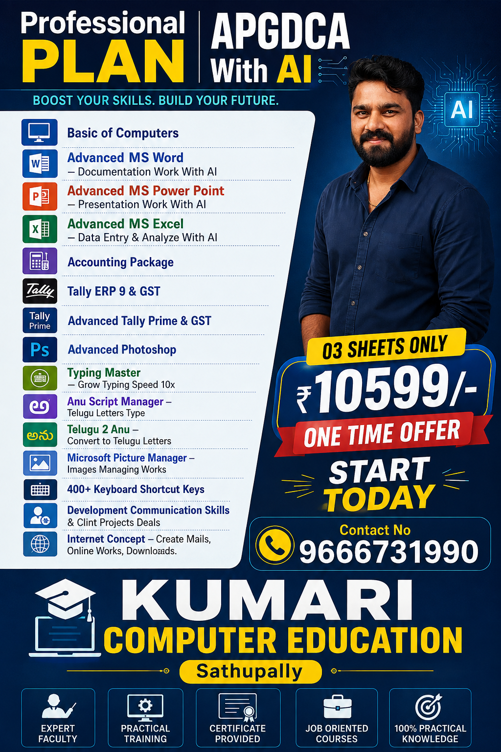 APGDCA — Advanced PG Diploma in Computer Application with AI — Diploma · Professional Plan