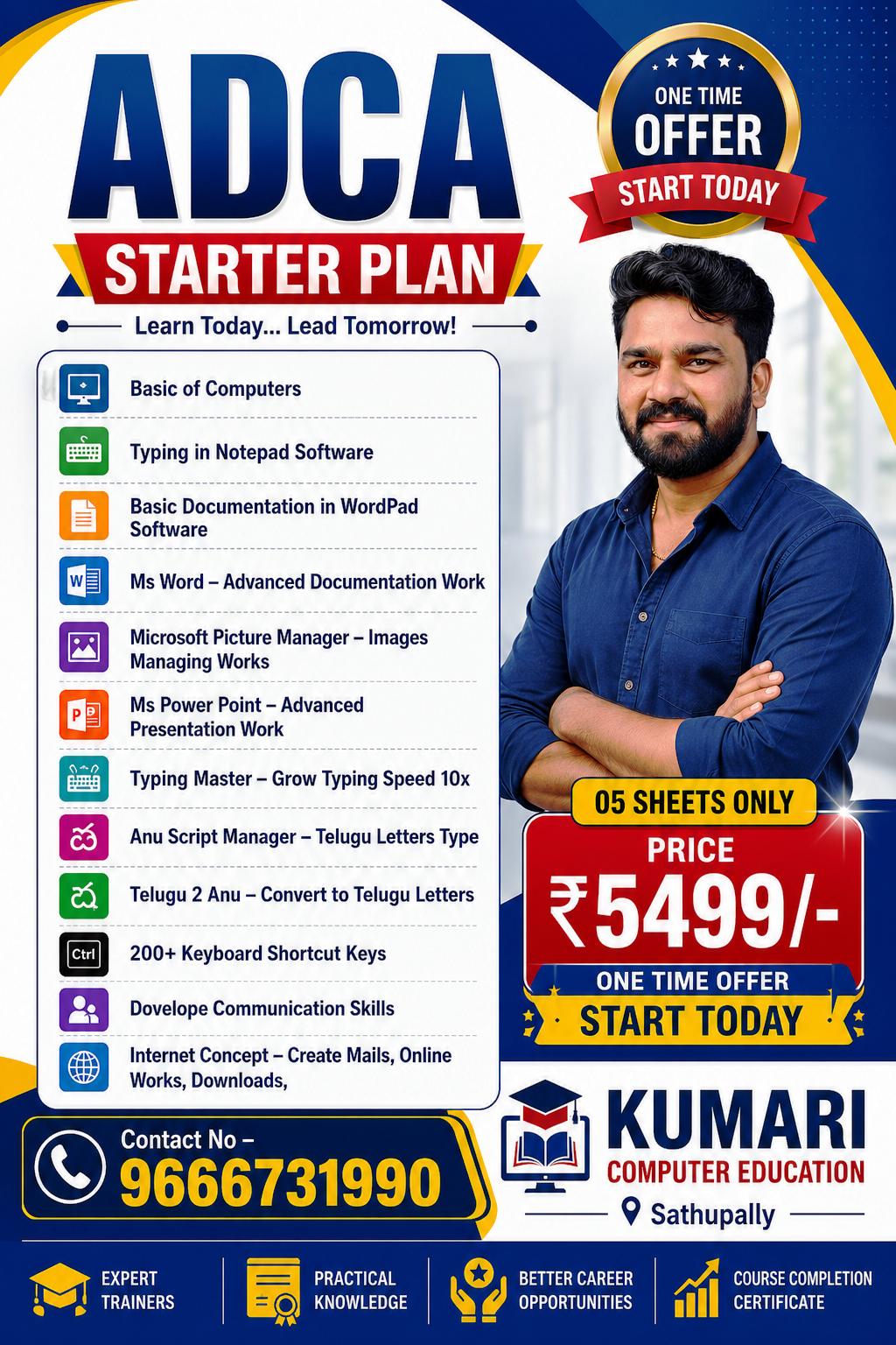 ADCA — Advanced Diploma in Computer Application — Diploma · Starter Plan